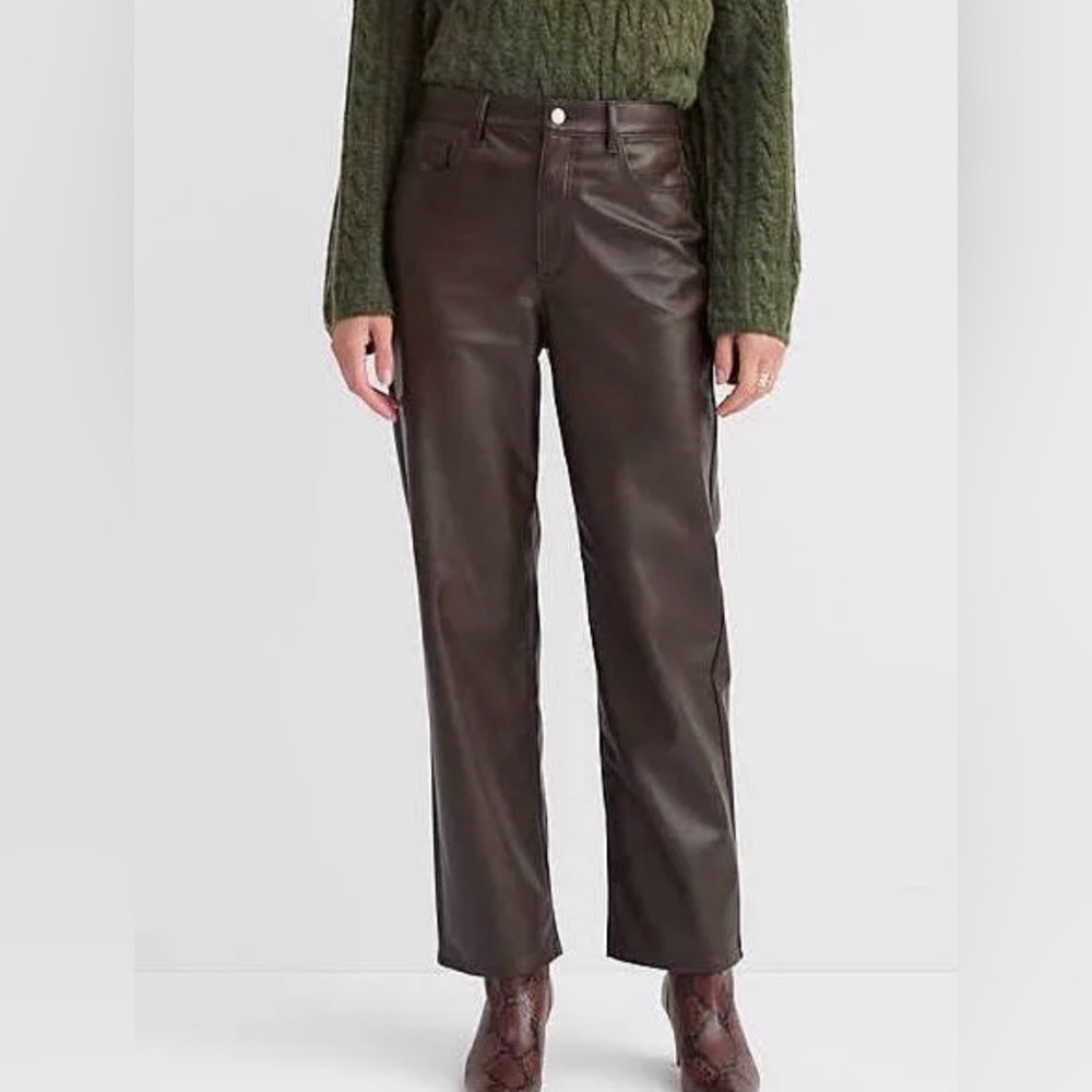 LOFT Chocolate Cropped Pants